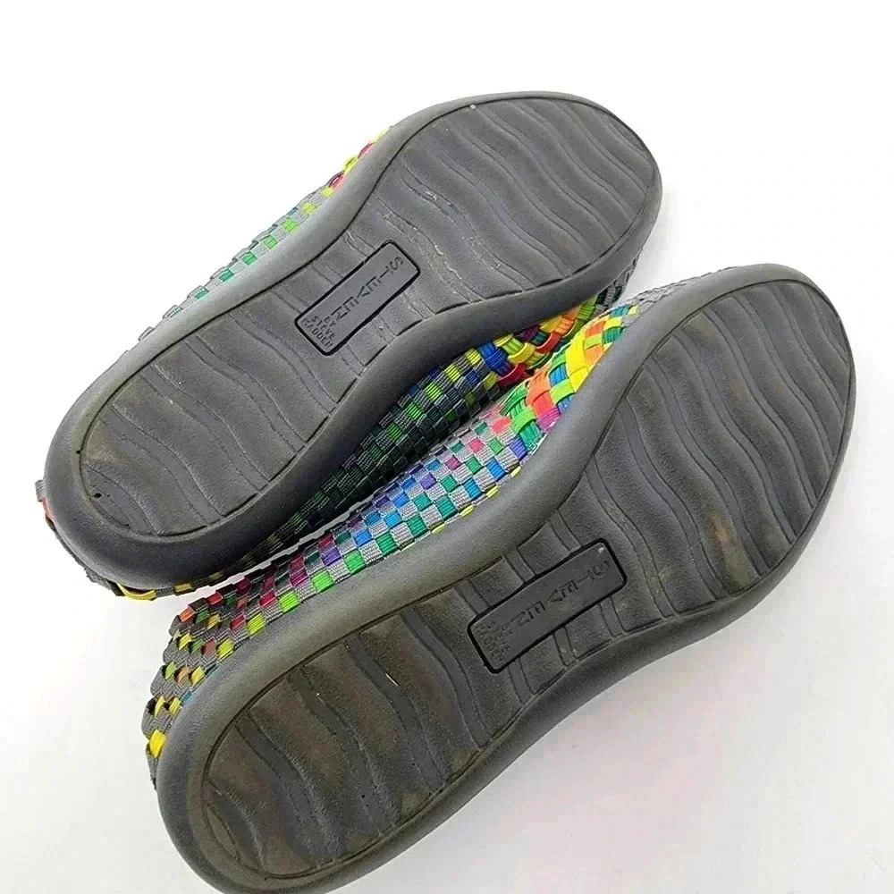 Steven by Steve Madden Rainbow Woven Ballet Flats - 8 - Picture 4 of 10